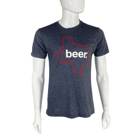 Brew City Brand Heather Gray Texas State Beer Tee - Picture 1 of 8